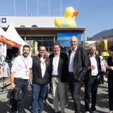 Le conseiller fédéral Albert Rösti à la Foire du Valais ce samedi.